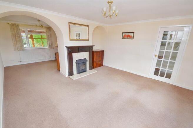 Lounge open to dining room