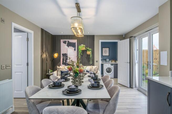 Dining space in 4 bedroom home