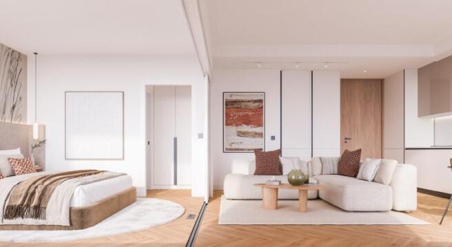 LOUNGE AND BEDROOM