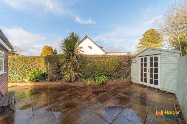 Rear patio area
