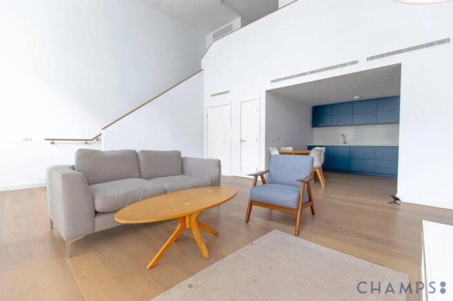 two-bedroom, split-level apartment in postmark de