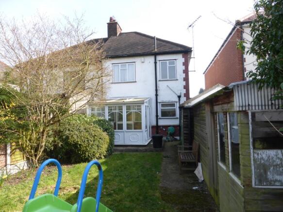 rear of property