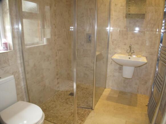 Shower in bathroom