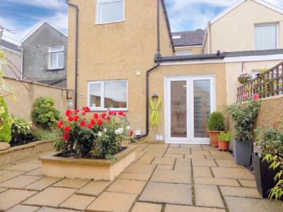 Rear view of property.