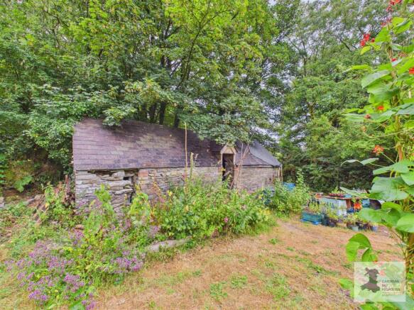 Stone barn and gardens