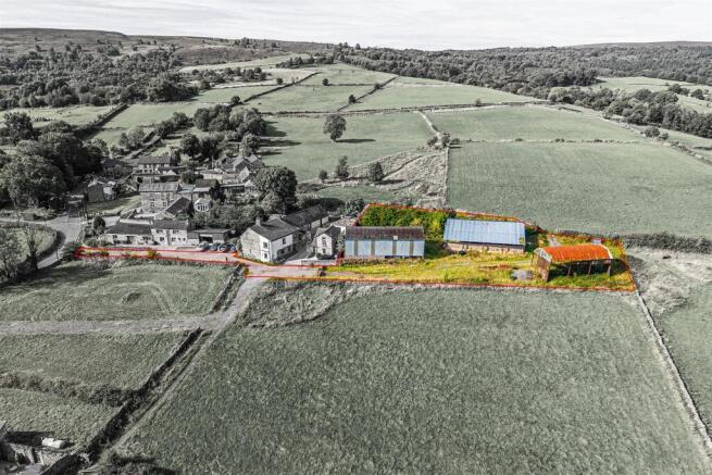 Site outline from the front