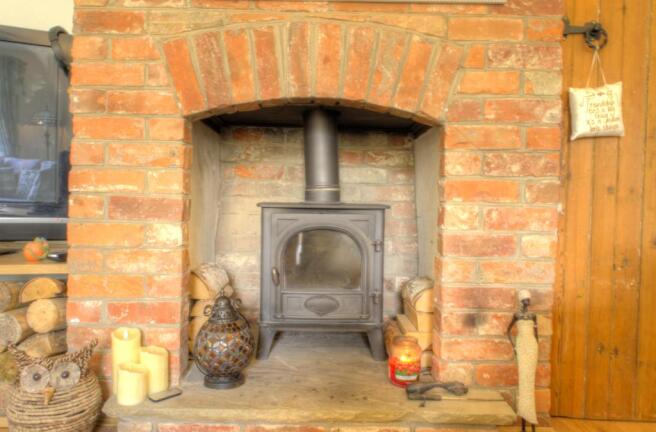 Fireplace with log burner