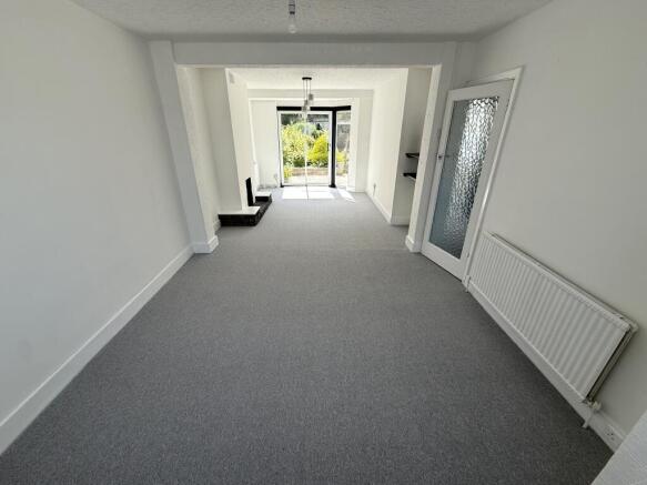 through reception aspect to rear