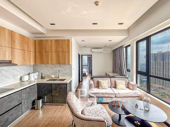 27th Floor 1 Bedroom Condo For Sale - Skylar, Tonle Bassac, Phnom Penh