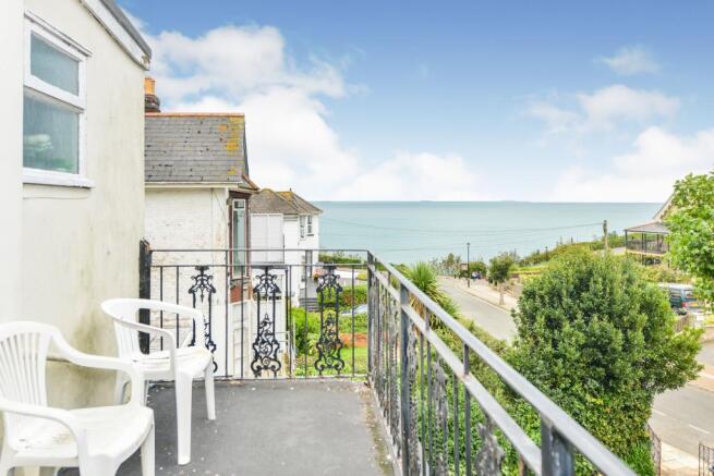 Balcony with sea vie