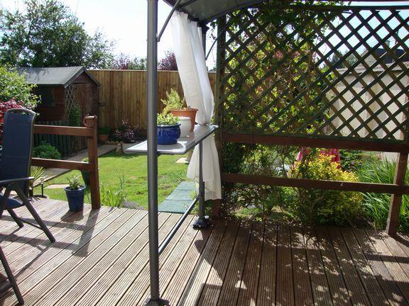 summer entertaining area