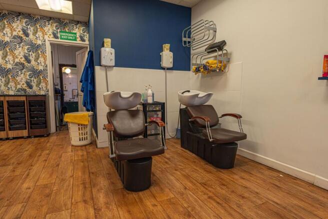 Hairdresser shop floor