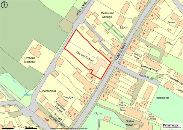 The Old School Tregony Promap.jpg