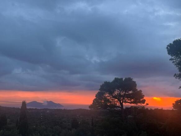 Sunset from balcony