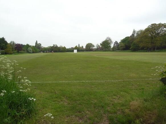 View over playing fields opposite