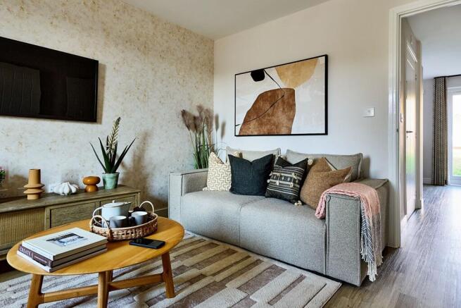 Enjoy family time in the living room found at the front of the property