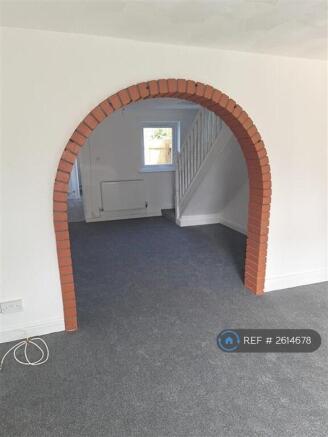 Living Area With Arch