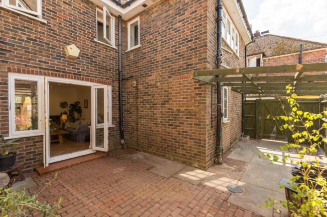 Patio doors to courtyard