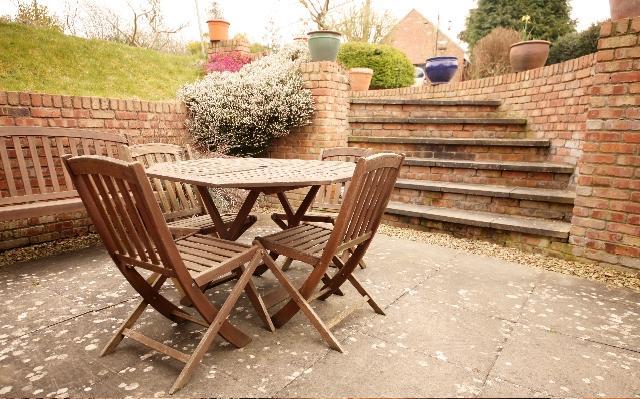 Patio seating area