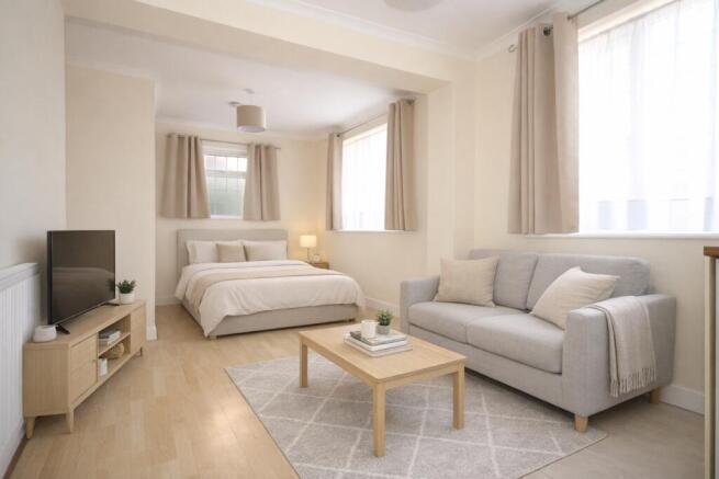 Virtually staged to illustrate the potential use.