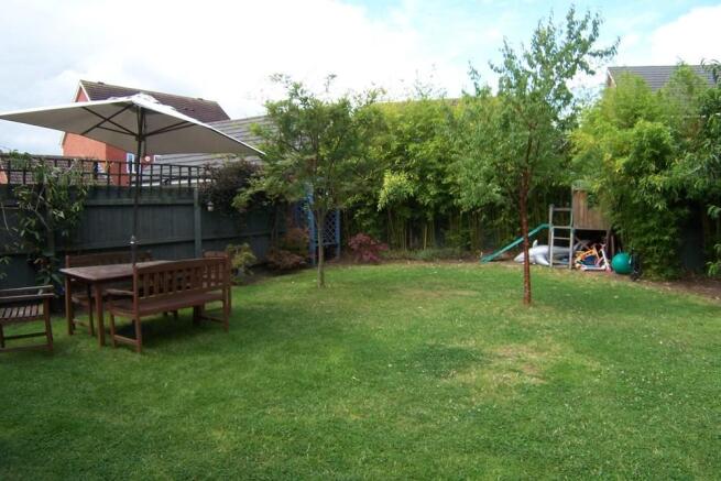 West facing garden