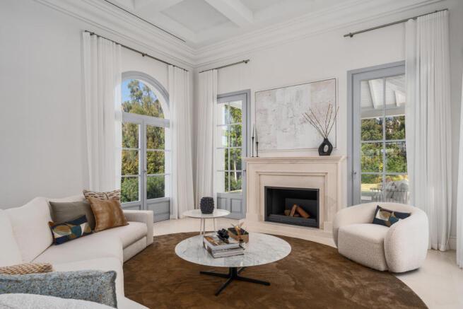 Lounge and fireplace