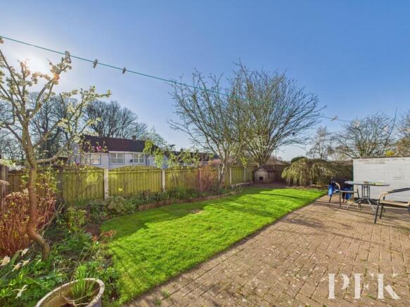 Rear garden and patio
