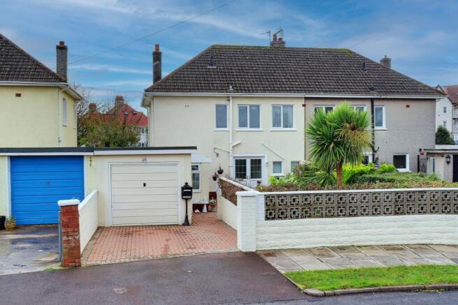 front of property
