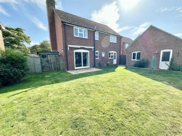 rear aspect and garden