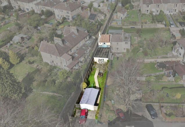 Aerial view of plot