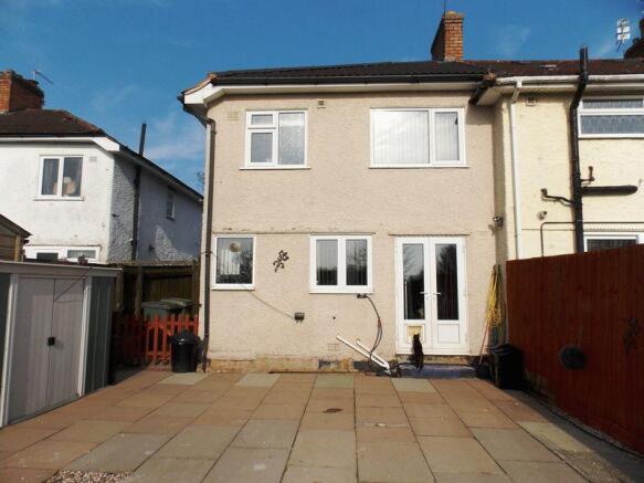 Rear of property
