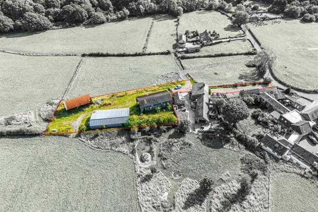 Site outline from the rear