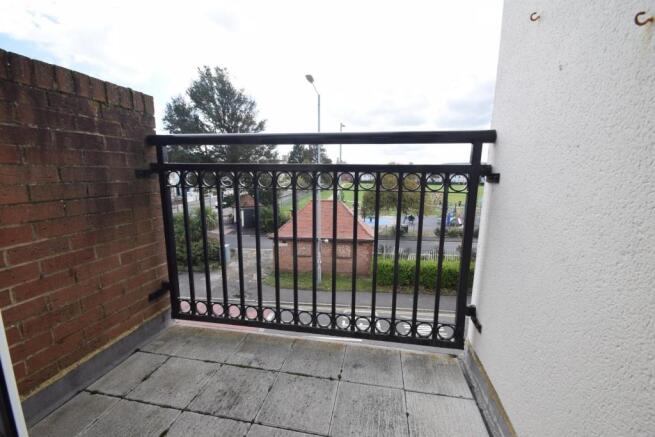 Flat 26 St Aidans Court Bedroom Balcony.JPG