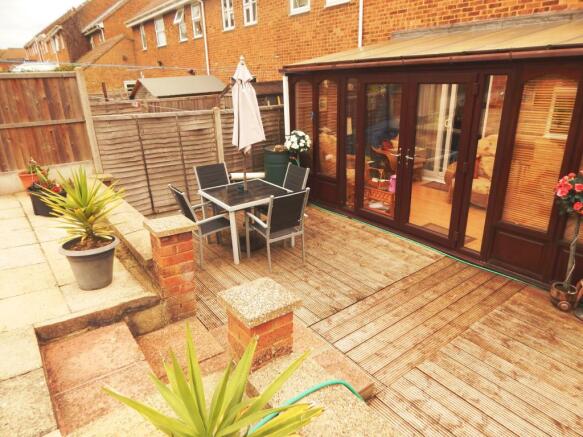 Decked seating area