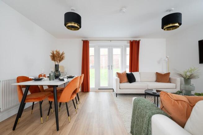 Open plan lounge to relax and eat
