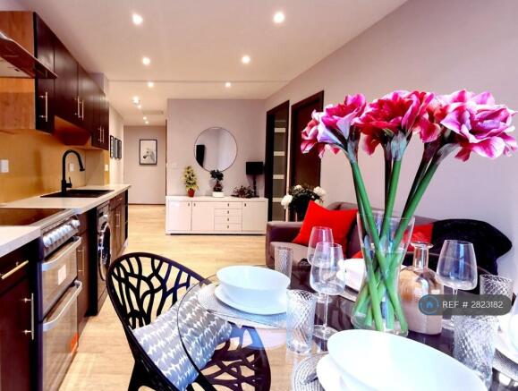 Living Room And Open Kitchen