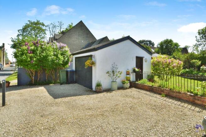 Driveway and garage