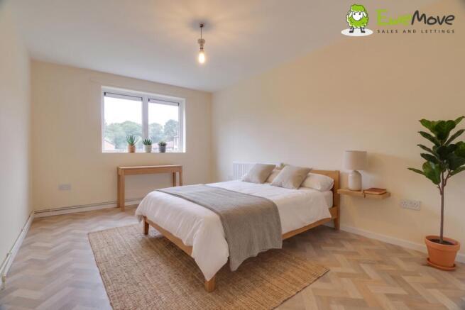 Bedroom -virtually staged -at Blakeney Road by Be