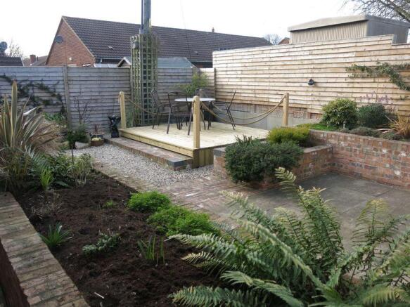 Rear garden area
