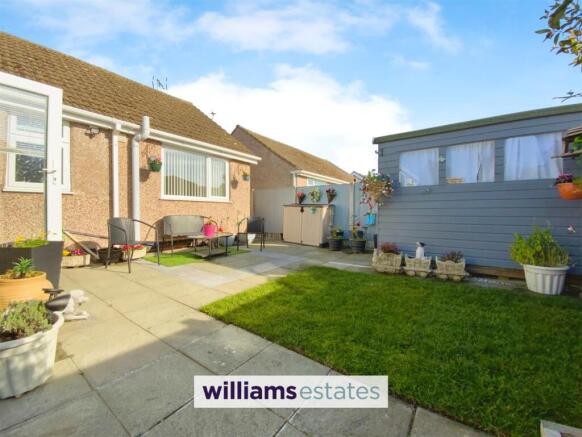 rear lawn & patio