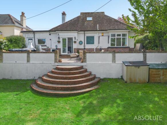 Rear of property
