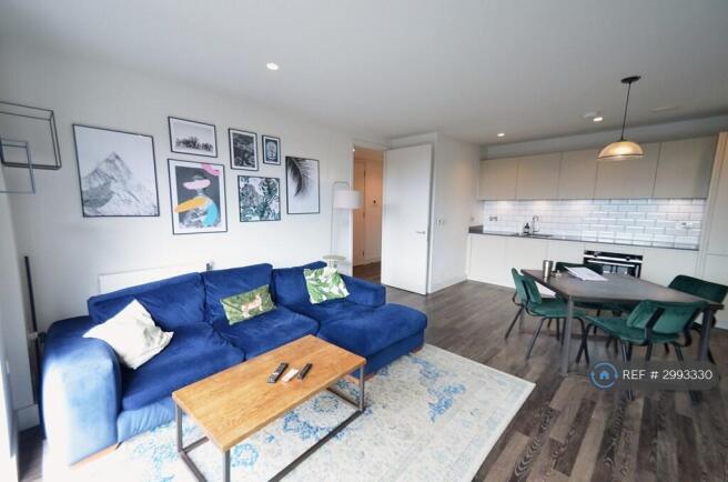 Living Area And Kitchen