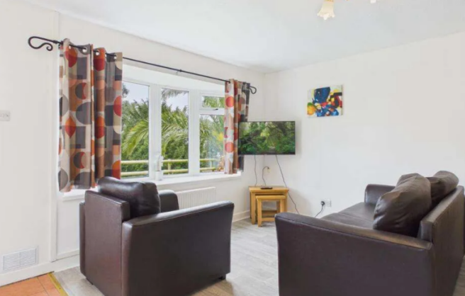 Living Area In The Woodland View Lodge For Sale At