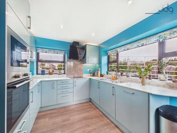 Kitchen overlooking the garden