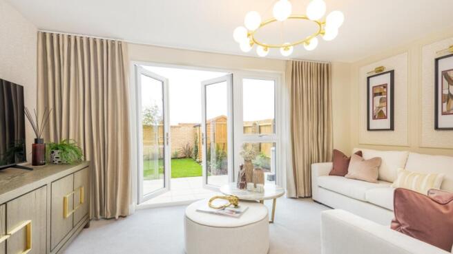 living room of house for sale in winchester. kings barton at the green.