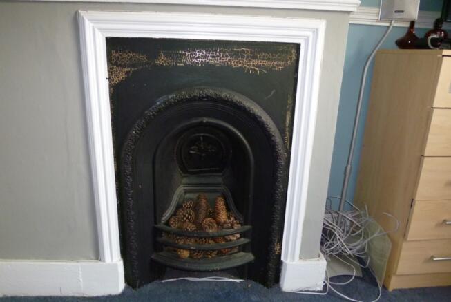 open fireplace