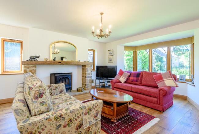 Reception Room With Wood Burning Stove