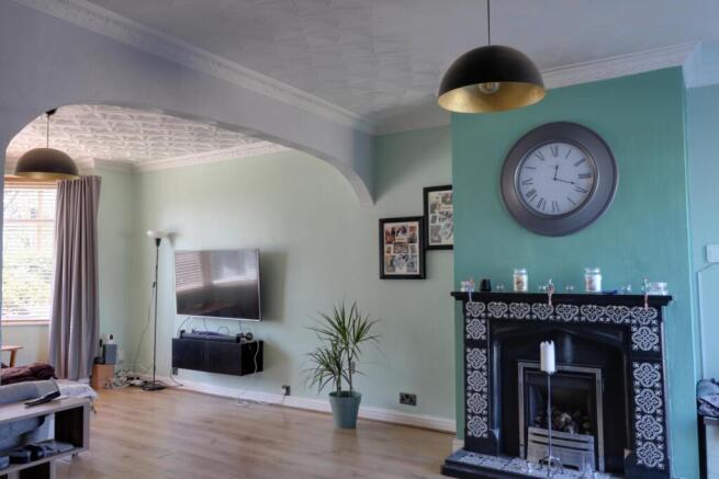 Feature Fire Place in Dining Area