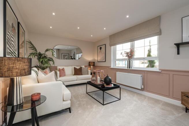 Interior view of the living room in our Moresby home