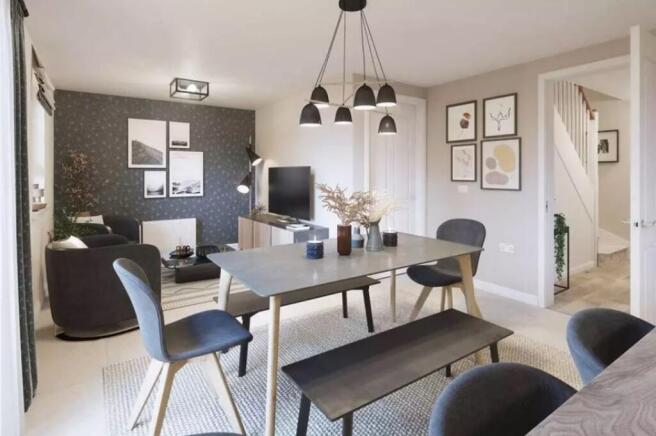 Computer generated image of the Kitchen in the Ascot 4 bedroom home